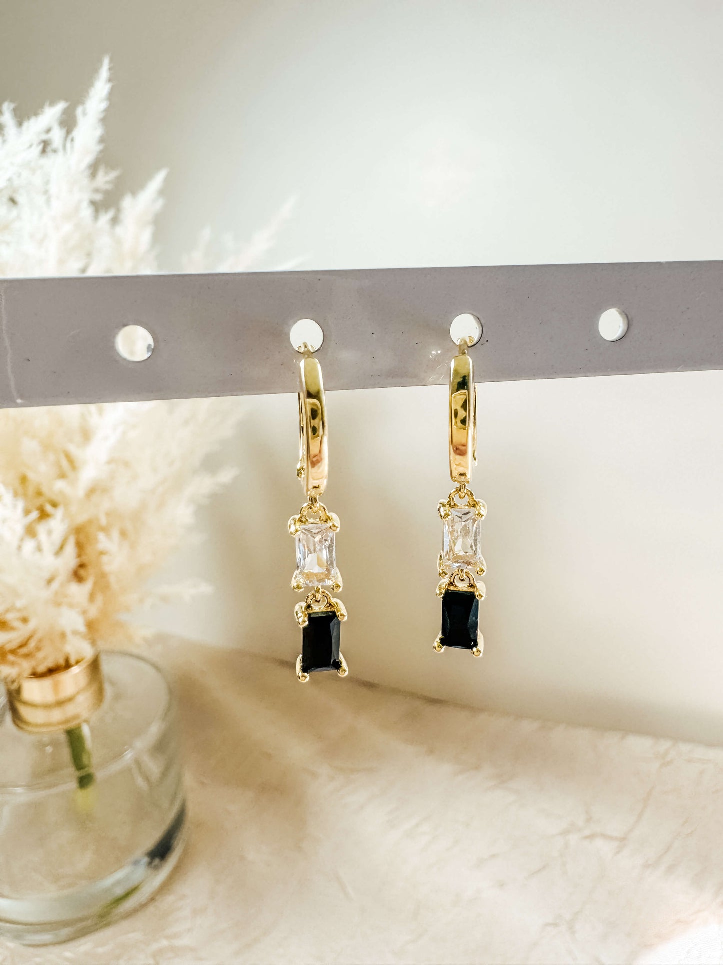Black and Clear Crystals