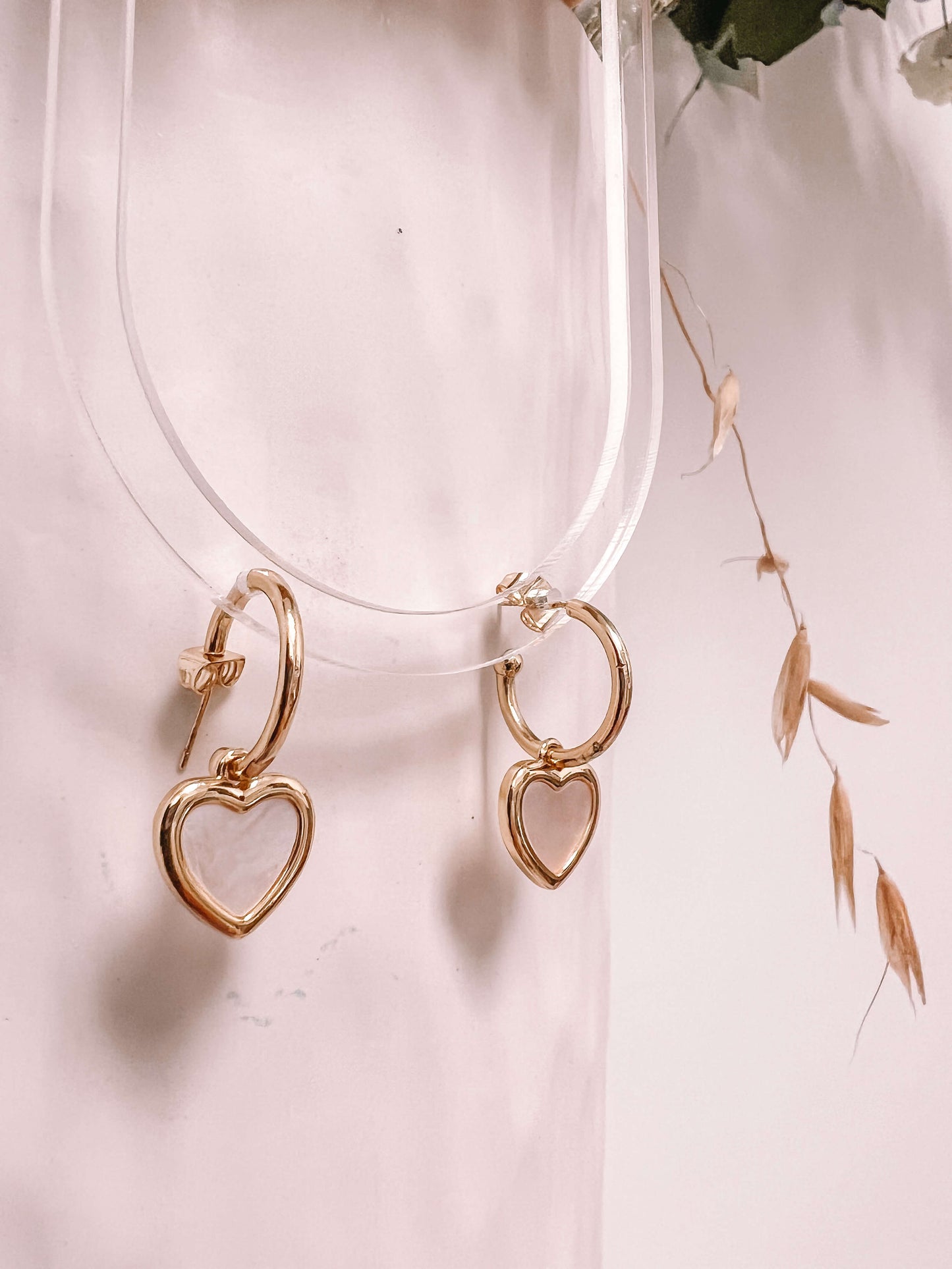 Pearly Hearts / Earrings