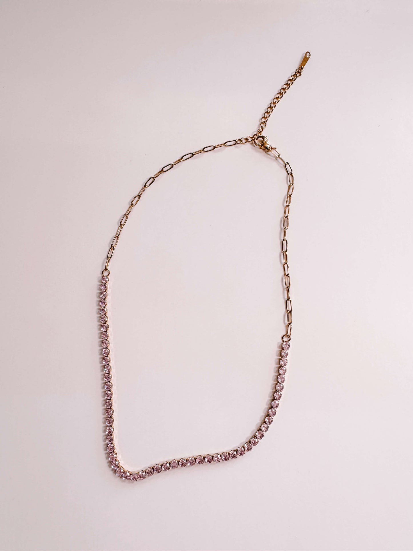 Pink Tennis Choker