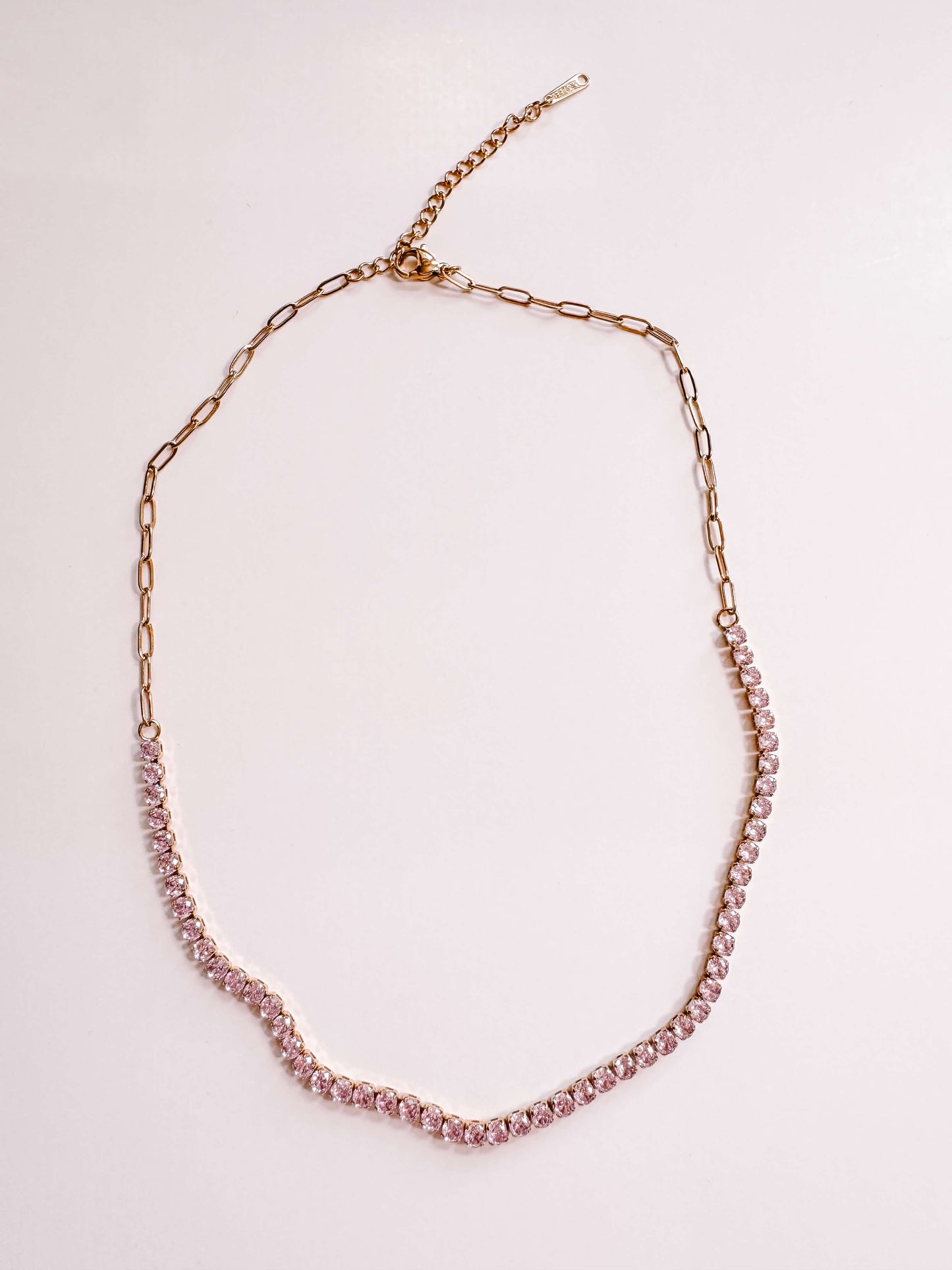 Pink Tennis Choker
