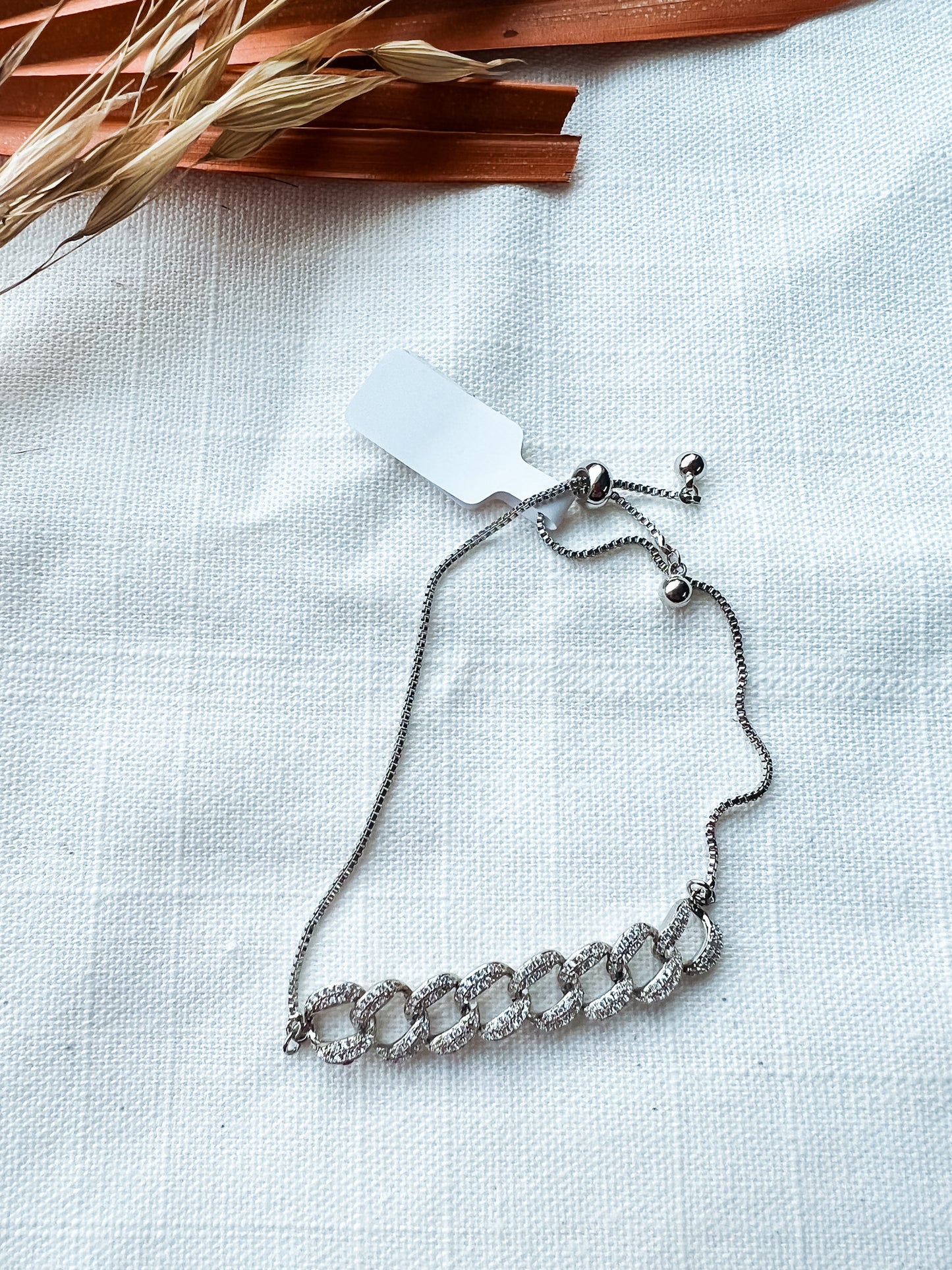 Silver Zircon Bracelet