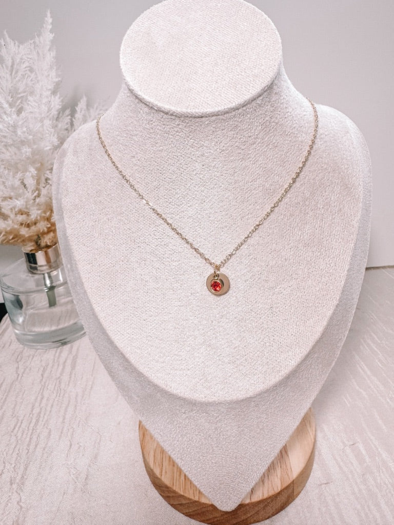 Birthday Stone Necklace