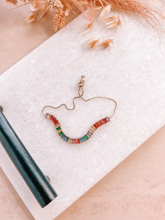 Multicolor Tenis Bracelet